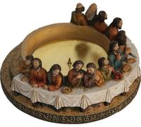 FADEDA Chandelier de la Cène / Hauteur:6 cm / peint à la main / figurines de crèche détaillées - Noël Table Décoration Crèche Accessoires