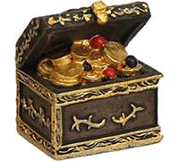 FADEDA Coffret au trésor petit / hauteur:3 cm / peint à la main / figurines de crèche détaillées - Noël Table Décoration Accessoires de crèche