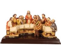 FADEDA Dernière Cène / hauteur:9 cm / peint à la main / figurines de crèche détaillées - Noël Table Décoration Accessoires de crèche