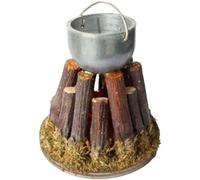 FADEDA Feu d'artifice avec lumière Générateur de fumée et huile à fumer, LxlxH en mm : 60x60x70. Pour les crèches, les miniatures, les loisirs et le modélisme, les accessoires de maisons de poupées et