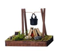 FADEDA Feu de camp LED avec interrupteur marche/arrêt (sans piles), LxlxH en mm : 85x55x70. Pour les crèches, les miniatures, les loisirs et le modélisme, les accessoires de maisons de poupées et les 