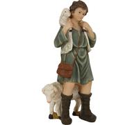 FADEDA Garçon berger avec mouton / hauteur:60 cm / peint à la main / figurines de crèche détaillées - Noël Table Décoration Accessoires de crèche