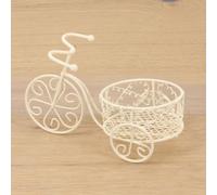 FADEDA Jardinière tricycle, blanc / hauteur:9 cm / peint à la main / figurines de crèche détaillées - Noël Table Décoration Crèche Accessoires