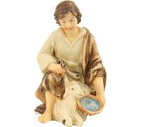 FADEDA JOK : Berger à genoux / hauteur:8 cm / peint à la main / figurines de crèche détaillées - Noël Table Décoration Accessoires de crèche