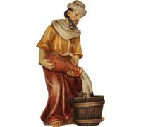 FADEDA JOK : Paysan avec amphore / hauteur:10 cm / peint à la main / figurines de crèche détaillées - Noël Table Décoration Accessoires de crèche
