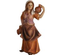 FADEDA La servante avec une cruche sur l'épaule / hauteur : 11 cm / peinte à la main / figurines de crèche détaillées - Noël Table Décoration Accessoires de crèche