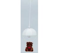 FADEDA Lampe à suspendre pour enfants avec ours en peluche, LxlxH en mm : 30x30x50. Pour les crèches, les miniatures, les loisirs et le modélisme, les accessoires de maisons de poupées et les trains m