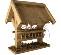 FADEDA Mangeoire avec toit / hauteur:9 cm / peinte à la main / figurines de crèche détaillées - Noël Table Décoration Accessoires de crèche