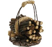 FADEDA Panier avec broussailles/hauteur : 4 cm/peint à la main / figurines de crèche détaillées - Accessoires de décoration de table de Noël