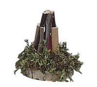FADEDA Petit feu de camp avec lumière vacillante, LxlxH en mm : 50x50x60. Pour les crèches, les miniatures, les loisirs et le modélisme, les accessoires de maisons de poupées et les trains miniatures.