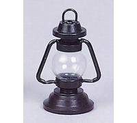 FADEDA Pétrole en laiton noir, LxlxH en mm : 10x10x35. Pour crèches, miniatures, hobby et modélisme, accessoires pour maisons de poupées et trains miniatures.
