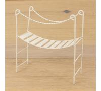 FADEDA Pont suspendu mini, blanc / hauteur:9 cm / peint à la main / figurines de crèche détaillées - Noël Table Décoration Accessoires de crèche
