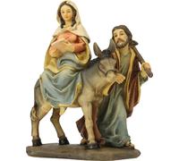 FADEDA Quête de l'auberge / hauteur:11 cm / peint à la main / figurines de crèche détaillées - Noël Table Décoration Accessoires de crèche