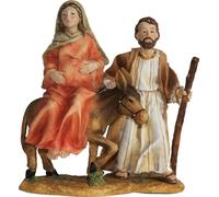 FADEDA Quête de l'auberge / hauteur:14 cm / peint à la main / figurines de crèche détaillées - Noël Table Décoration Accessoires de crèche