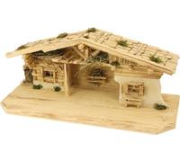 FADEDA Radeau d'étable / hauteur:30 cm / peint à la main / figurines de crèche détaillées - Noël Table Décoration Accessoires de crèche