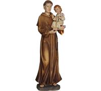 FADEDA Saint Antoine avec l'enfant et le lys / Hauteur:41 cm / peint à la main / figurines de crèche détaillées - Noël Table Décoration Accessoires de crèche