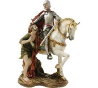 FADEDA Saint Martin / hauteur:23 cm / peint à la main / figurines de crèche détaillées - Noël Table Décoration Crèche Accessoires