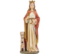 FADEDA Sainte Barbe / Hauteur:21 cm / peint à la main / Figurines de crèche détaillées - Noël Table Décoration Accessoires de crèche