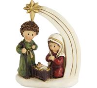 FADEDA Sainte Famille, bloc de crèche avec comète / hauteur:8 cm / peint à la main / figurines de crèche détaillées - Noël Table Décoration Accessoires de crèche