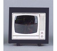 FADEDA Téléviseur Nostalgie avec diapositive, LxlxH en mm : 65x22x55. Pour les crèches, les miniatures, les loisirs et le modélisme, les accessoires de maisons de poupées et les trains miniatures.