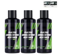 Fadefix Pro Nexa, Nexa FadeFix Pro Rénovateur Plastique Longue Durée pour Voiture 100 ml, Nettoyant Plastique Caoutchouc Cuir pour Voiture, Facile et Sans Outils (3pcs)