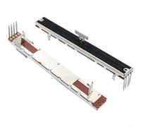 Fader Slide Potentiomètre 128 mm B10K 4 broches non motorisé pour consoles de mixage audio, film anti-poussière, contrôle manuel de précision, utilisation professionnelle en studio