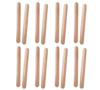 Faderr 8 paires de claves classiques en bois pour instrument de musique en bois dur naturel