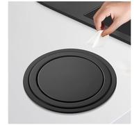 Fadiadem Couvercle de Poubelle Intégré au comptoir, Rabat de Poubelle encastré en Acier Inoxydable 304 avec Couvercle de Comptoir, Couvercle Rond de goulotte de Poubelle d'armoire de Cuisine