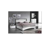 FADILY - Chambre 160x200cm avec Commode et Chevets