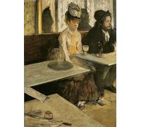 FADISA Oeuvre Decoration Murale Peinture De Fond De célèbres tableaux Le buveur d'absinthe Edgar Degas pour la décoration de la chambre à coucher 60x90cm