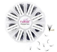 FADLASH 1000pcs Extension Cils Volume Russe Prefait 16D 0.05mm C Curl Mix 9-16mm Faux Cils Individuel Cluster Lashes en Soie Ventilateur aux Débutants Professionnels DIY