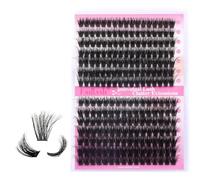 FADLASH 231pcs Extension Cils Bouquet Volume Russe 80D 100D Faux Cils 0.07mm D Curl Mix 12-18mm 3D Effet Lash Cluster Individuels DIY Maison et en Salon
