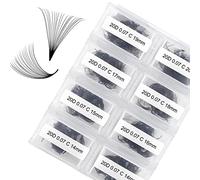 FADLASH 600pcs Extension Cils Volume Russe Prefait 20D 0.07mm C Curl Mix 14-20mm Faux Cils Individuel Cluster Lashes en Soie Ventilateur aux Débutants Professionnels DIY