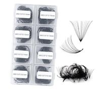 FADLASH 600pcs Extension Cils Volume Russe Prefait 24D 0.07mm D Curl Mix 8-15mm Faux Cils Individuel Cluster Lashes en Soie Ventilateur aux Débutants Professionnels DIY