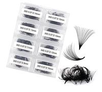 FADLASH 600pcs Extension Cils Volume Russe Prefait 30D 0.07mm D Curl Mix 8-15mm Faux Cils Individuel Cluster Lashes en Soie Ventilateur aux Débutants Professionnels DIY