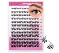FADLASH Cluster Individuel Cils 132pcs 0.07 D 8-16mm Extension Cils Bouquet DIY Réutilisable Faux Cils(K001)