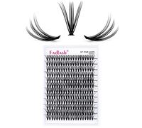 FADLASH DIY 20 Root Extension Cils Individuels Volume Russe Cluster Faux Cils Individuelle Noir Mat Bouquet 0.07-C Curl Longueur Unique 15-20mm Mixed