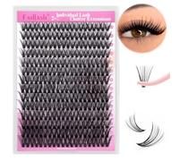 FADLASH DIY 30 Root Extension Cils Individuels Volume Russe Cluster Faux Cils Individuelle Noir Mat Bouquet 0.07-C Curl Longueur Unique 12-18mm Mixed