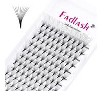 Fadlash Extension des Cils Préfabriqués 10D 0.07mm D Curl 9-17mm Ventilateur d'extension des Cils Roulés Russes de Longueur Mixte