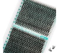 Fadlash Extensions 320 Pcs 40D50D DIY Cluster Cils D Curl Extensions de Cils Individuels Volume Cils à la Maison (40D 50D, 10mm)