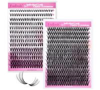 FADLASH Kit d'extension de cils DIY 520 pièces - Cils clusters individuels 30P 0.07D curl 8-16mm, colle et scellant pour extensions de cils (30D 0.07D 8-16mm, 40D 0.07D 12-18mm, set de 280+240 pièces)