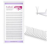 Fadlash Lashes Individual Cluster Volume Premade Fans Eyelash 3D 0.10mm D Curl Mixed Length 8-14 Professional Soft Eyelash Clusters(3D-0.10-D,8-14mm）