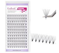 FADLASH Lashes Volume Individuel Cils Eventails Préfabriqués 12D 0.07mm D Curl 12mm Cils souples professionnels (12D-0.07-D,12mm）