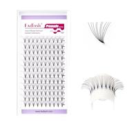 FADLASH Lashes Volume individuel des cils en éventail prémodelés 10D 0.07mm D Curl 11mm Cils souples professionnels (10D-0.07-D,11mm）