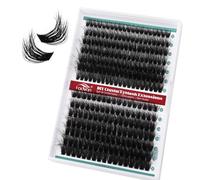 FADVAN 3D Cils Individuels - Extension de Cils 280Pcs Courbure D Cils Faux Cil en Grappe Bouquet Professionnel Naturel Cluster DIY Cils(60P+80P-0.07D, Mix 10-20mm)