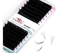 FADVAN Extension Cils Easy Fan 0.10D Curl 11mm Soie Volume Russe 2D~20D Faux Cils Extension de Cils Professionnel Easy Fan Lash Curl(0.10D-11mm)