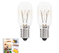 Fadwons 2x Lampe de Sel, Ampoule Frigo 15W E14, Ampoule Refrigerateur Blanc Chaud, T22 60 Lumens, 2700K, Lampe pour Réfrigérateur, Congélateur, Machine à Coudre, Hotte - Ampoules Longue Durée