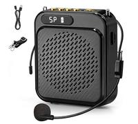 Fady Bluetooth Amplificateur de Voix pour Professeurs, Rechargeable Amplificateur Vocal Portable Système PA Micro Haut Parleur pour Enseignants/Guide Touristique/Yoga/Salle de Classe (Noir)