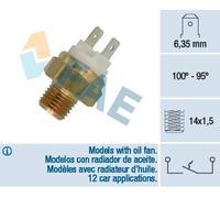 FAE 36060 Interrupteur de température, ventilateur de radiateur pour RENAULT,VOL