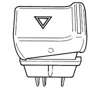Interrupteur de warning pour Renault 4 (09/1966-12/1993)